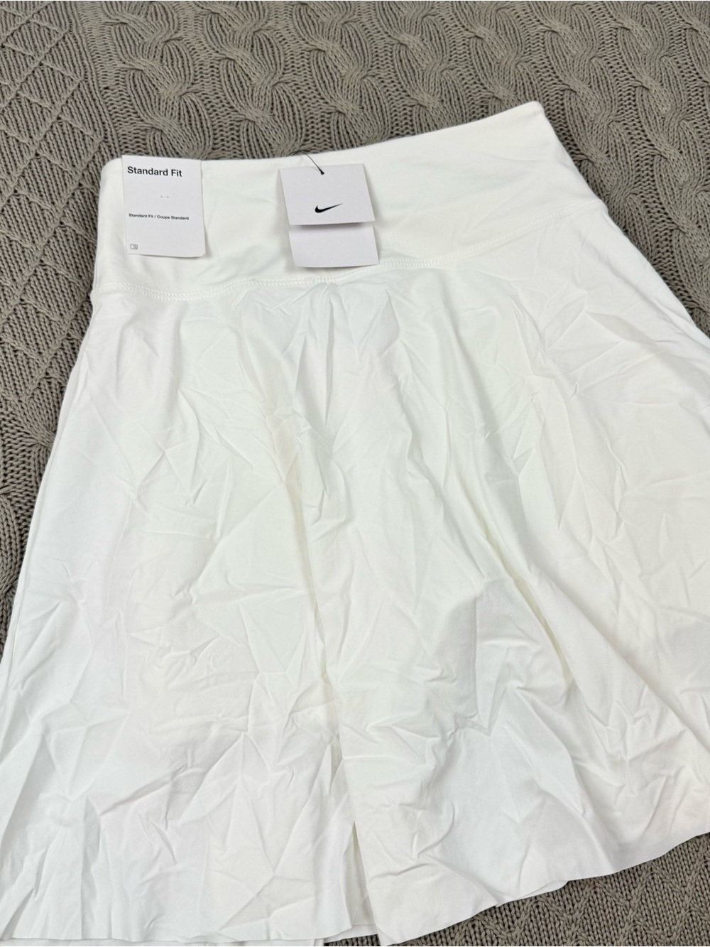 Nike White Pleated Golf/Tennis Skort with Black Swoosh XS - Picture 12 of 13
